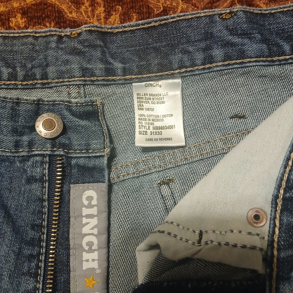 Cinch Men's Bootcut Jeans in Denim Blue - Picture 2 of 5